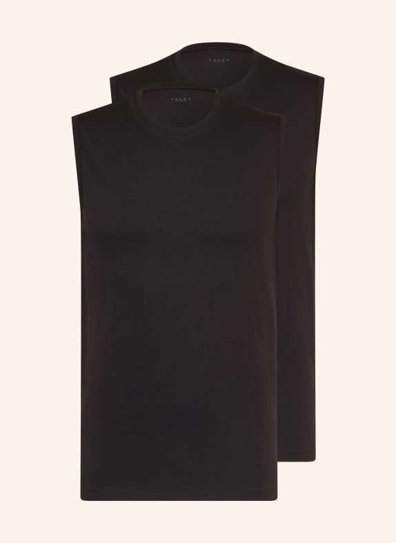 FALKE 2er-Pack Unterhemden DAILY COMFORT SCHWARZ