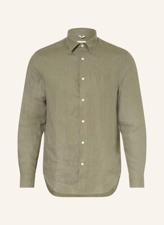 ARKET Regular-Fit Linen Shirt OLIVE