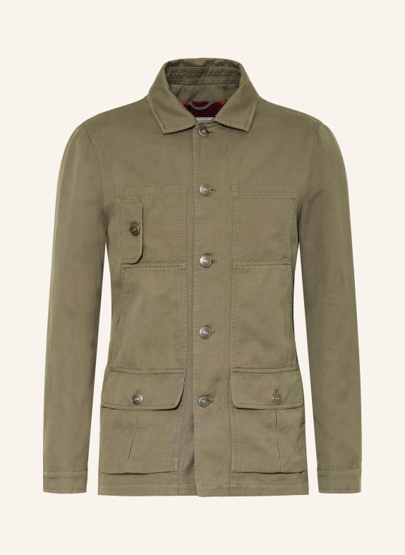 BRUNELLO CUCINELLI Jacket with linen KHAKI