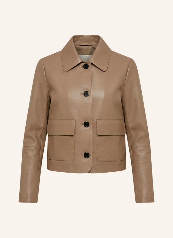 RICANO Veste en cuir PALOMA CHAMEAU