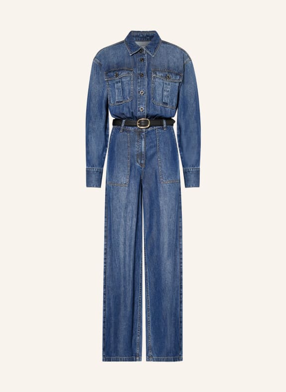 self-portrait Jeans-Jumpsuit DUNKELBLAU