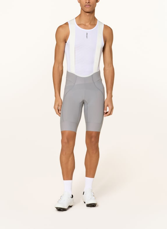 MAAP Fietsbroek TEAM BIB EVO met bretels en gepolsterd inzetstuk GRIJS / WIT