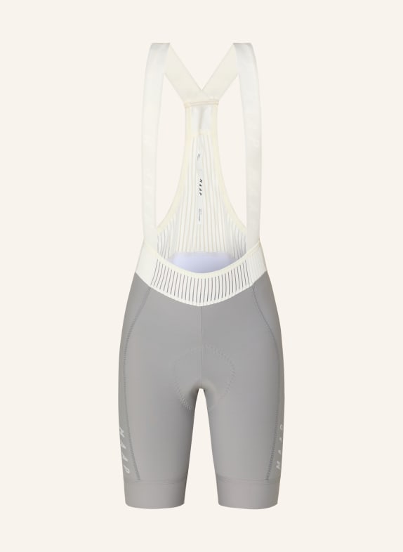 MAAP Fietsbroek TEAM BIB EVO met bretels en gepolsterd inzetstuk GRIJS / WIT