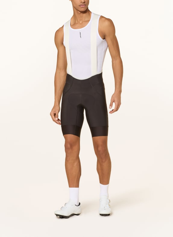 MAAP Fietsbroek TEAM BIB EVO CARGO met bretels en gewatteerd inzetstuk MARRON FONCÉ / WIT / ZWART