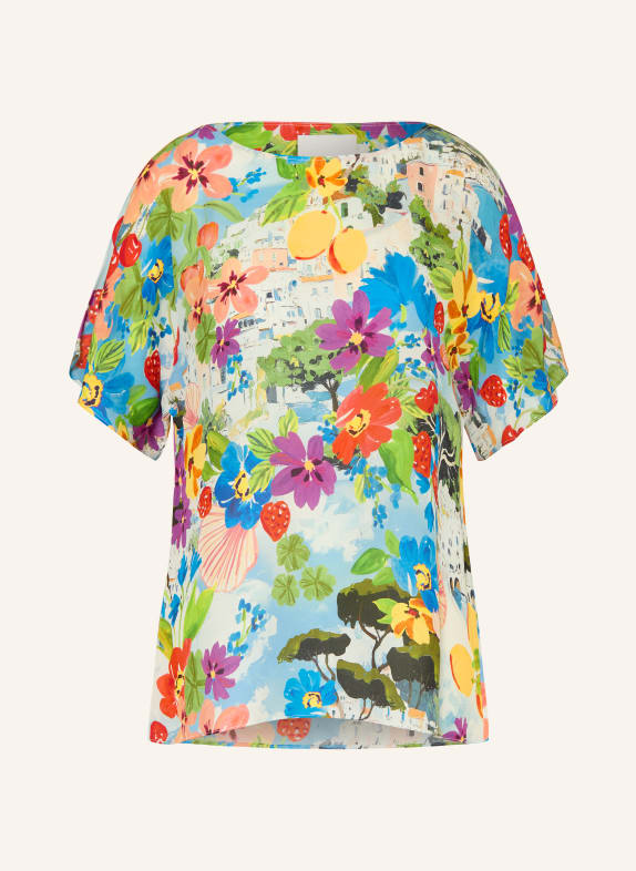 MARYAN MEHLHORN Blusenshirt RIVIERA aus Seide GRÜN / LILA / BLAU