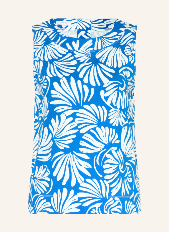 HOBBS Top FERN BLUE / WHITE