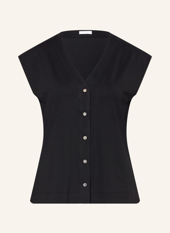 HOBBS HAYLEY Jersey Blouse Top BLACK