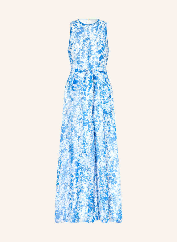 HOBBS TARYN Dress with Ruffles BLUE / DARK BLUE / WHITE