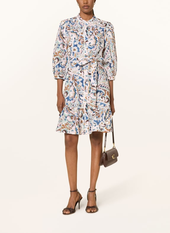 HOBBS Jurk HOPE met 3/4-mouwen CRÈME / ROSÉ / MINT