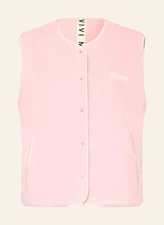 VIVI MARI Teddy fur vest PINK