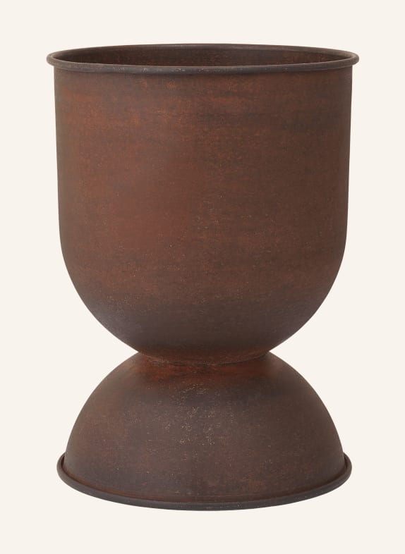 Ferm LIVING Pot de fleurs HOURGLASS SMALL MARRON FONCÉ