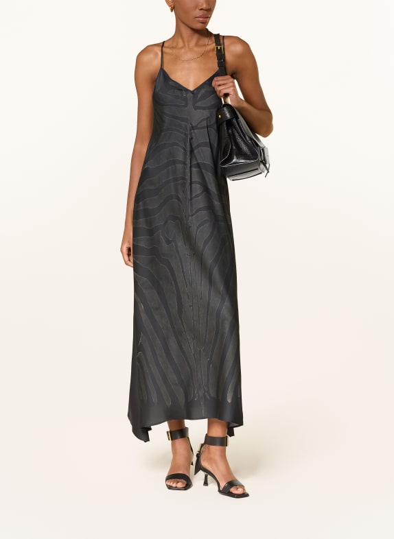 ALLSAINTS Kleid LEONA SCHWARZ / KHAKI