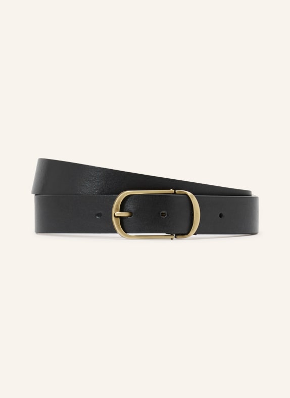 REISS Ceinture en cuir ZEKE NOIR