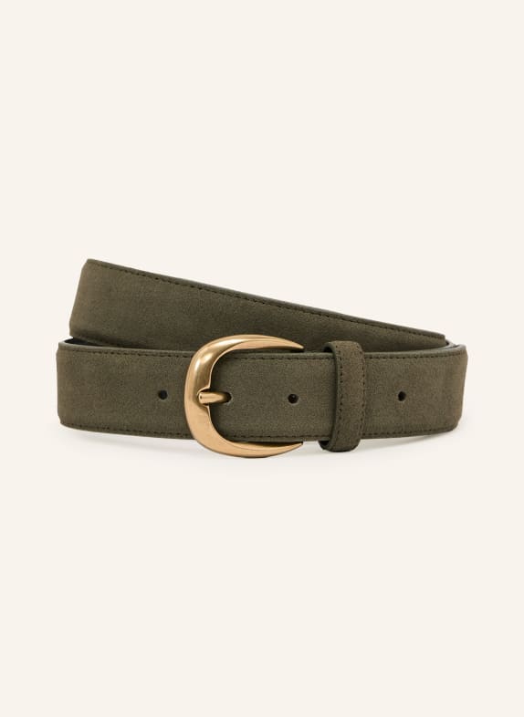 REISS Ceinture en cuir RELAXED KAKI