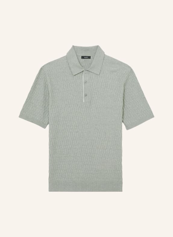 REISS Strick-Poloshirt ERA GRÜN