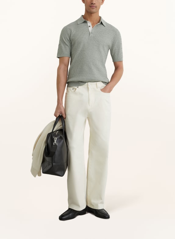 REISS Tricou polo din tricot ERA VERDE