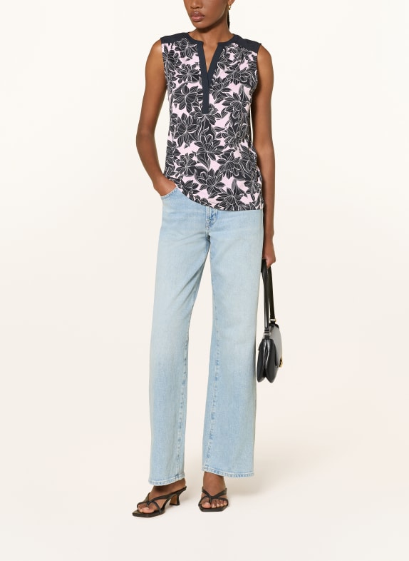 HOBBS Blouse NADINE ROSE CLAIR / DONKERBLAUW