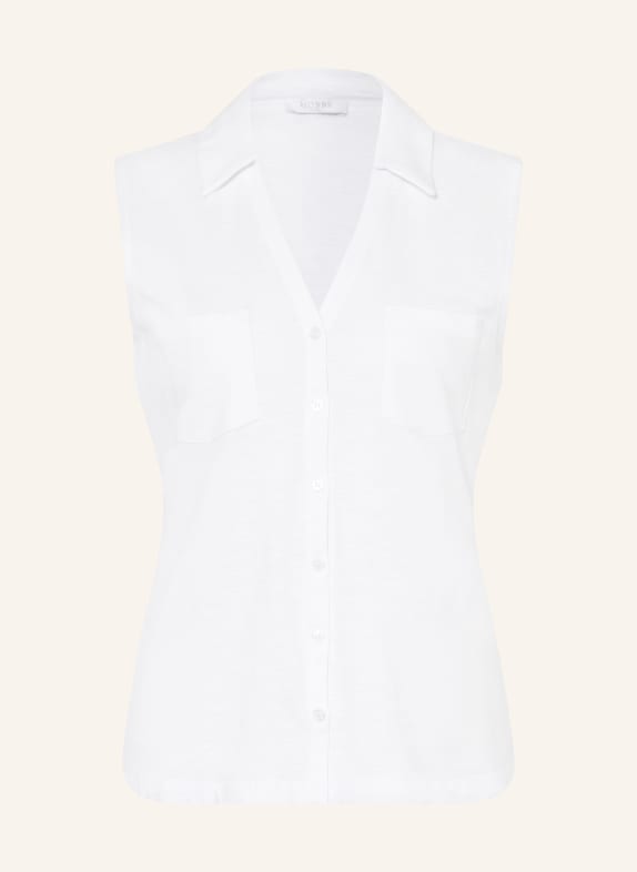 HOBBS ANAIS Jersey Blouse WHITE