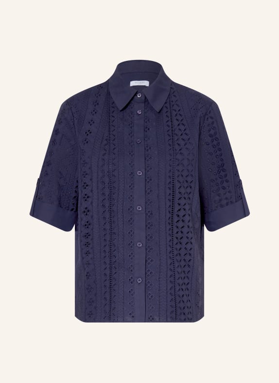 HOBBS Hemdbluse CHRISTIE aus Lochspitze DUNKELBLAU