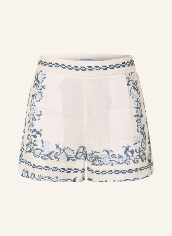 CLAUDIE PIERLOT Shorts WEISS / HELLBLAU / DUNKELBLAU