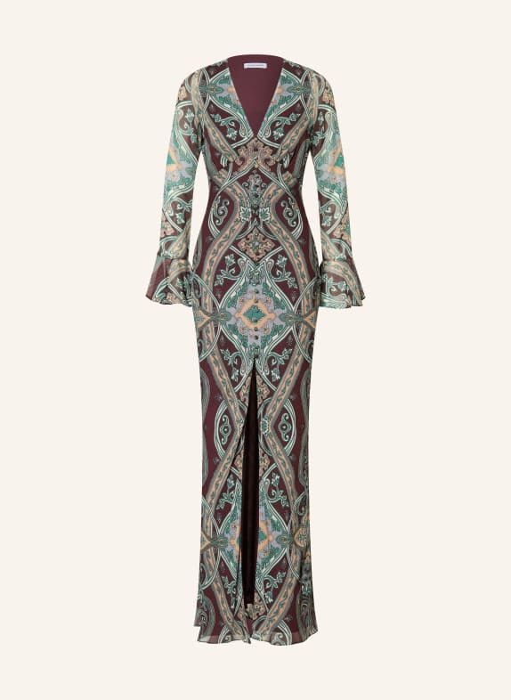 Veronica Beard Kleid DACIANA DUNKELBRAUN / BEIGE / PETROL