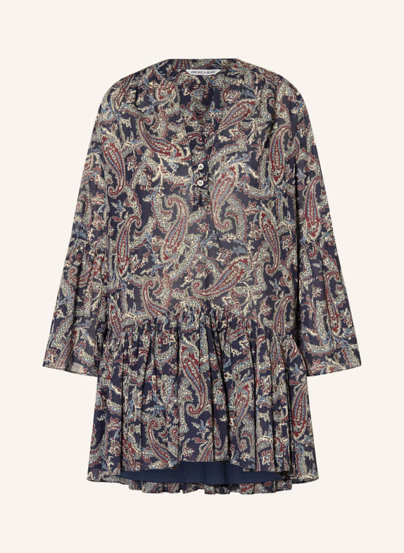 Veronica Beard NOVESSA Dress DARK BLUE / BROWN / CREAM