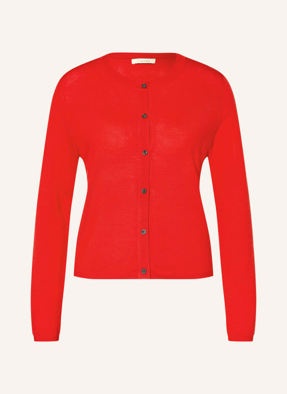 lilienfels Cardigan with merino wool RED