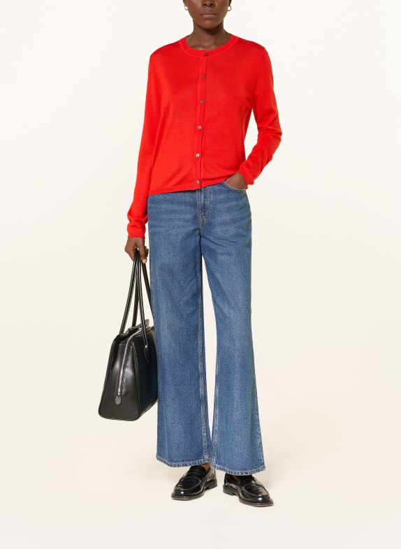 lilienfels Gebreid vest met merinowol ROOD