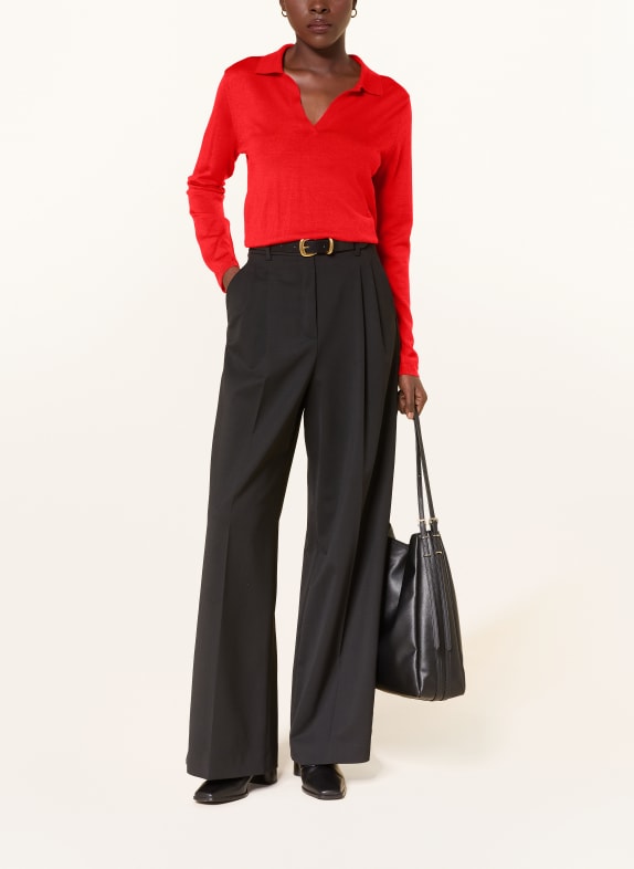 lilienfels Pull en laine mérinos ROUGE