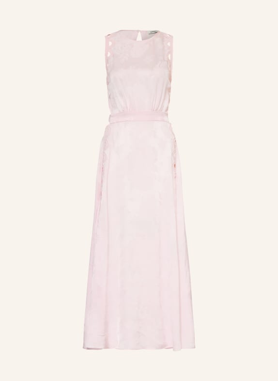 SANDRO Sukienka żakardowa z wycięciami JASNORÓŻOWY