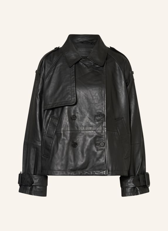 ALLSAINTS Leren jas REYA ZWART