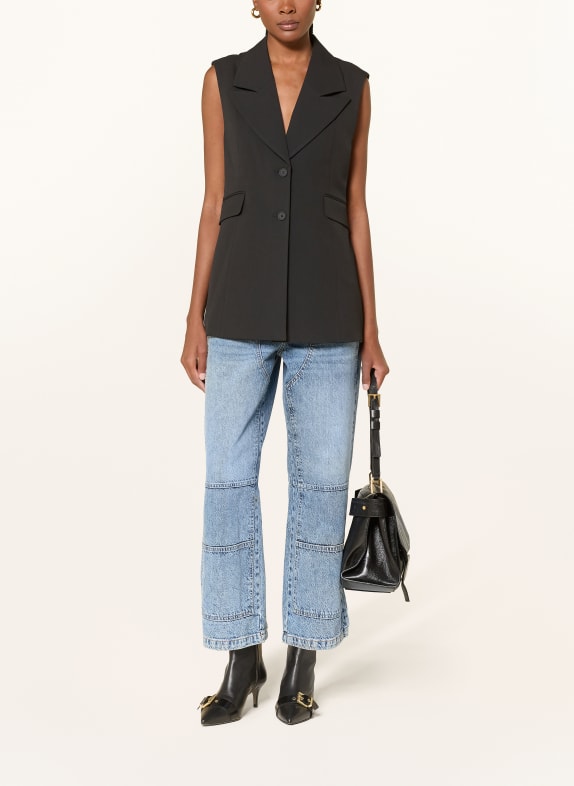 ALLSAINTS Gilet blazer ASTRA en mélange de matières NOIR