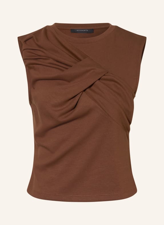 ALLSAINTS Top NELLA DARK BROWN