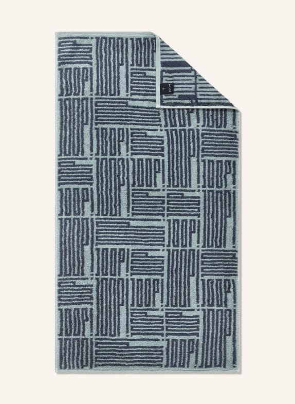 JOOP! Shower towel BLUE GRAY / DARK BLUE