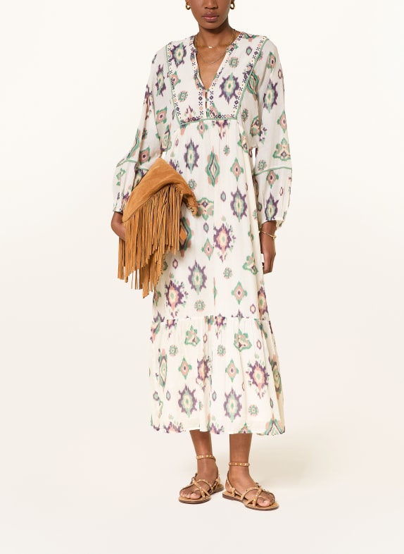 ba&sh Kleid OELIA CREME / CAMEL / GRÜN