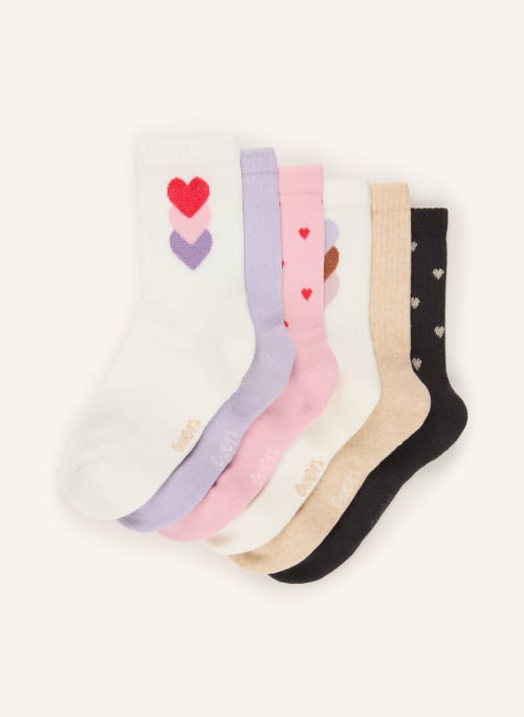 ewers COLLECTION 6er-Pack Socken HELLLILA / ROSA / BEIGE