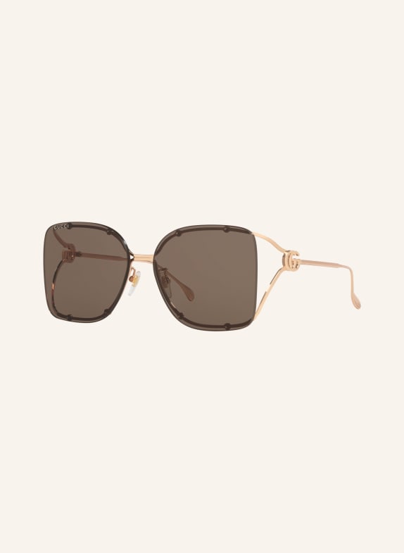 GUCCI Sluneční brýle GC002331 ZLATO/ HNĚDÁ