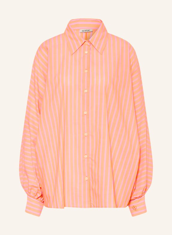 SoSUE Oversized shirt blouse ORANGE / LIGHT PURPLE