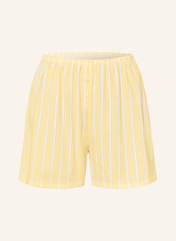 CALIDA Schlafshorts FAVOURITES OCEAN GELB / CREME / DUNKELGELB