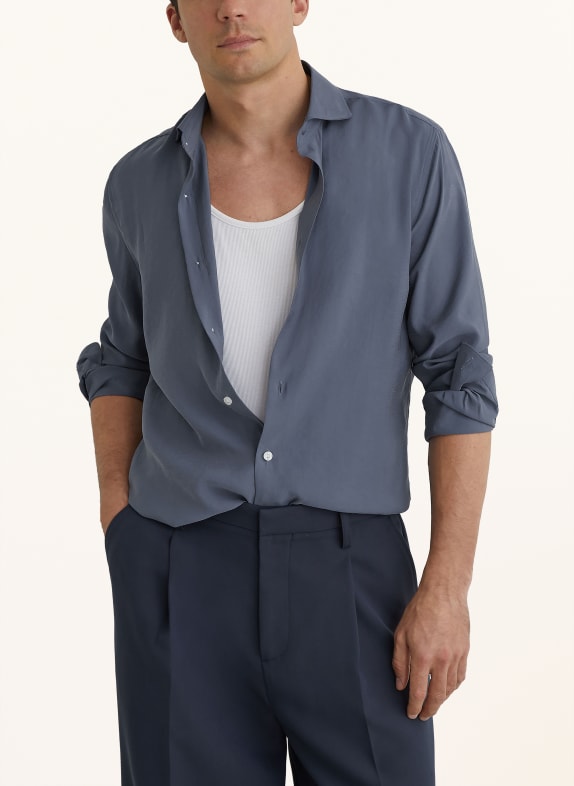 REISS Skjorte OSCAR Regular Fit BLÅGRÅ