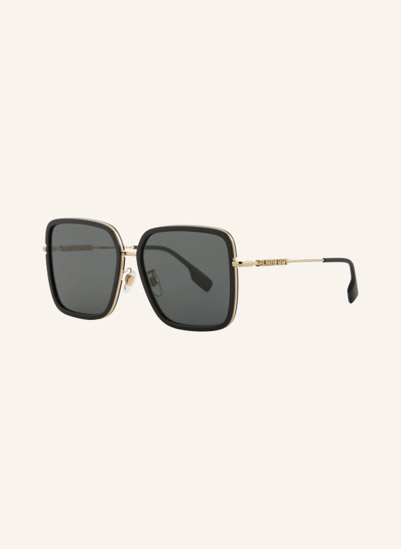 BURBERRY Sonnenbrille BE3145D SCHWARZ/ GOLD/ DUNKELGRAU