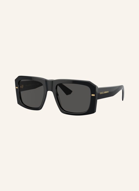 DOLCE & GABBANA Lunettes de soleil DG4430 NOIR / GRIS FONCÉ