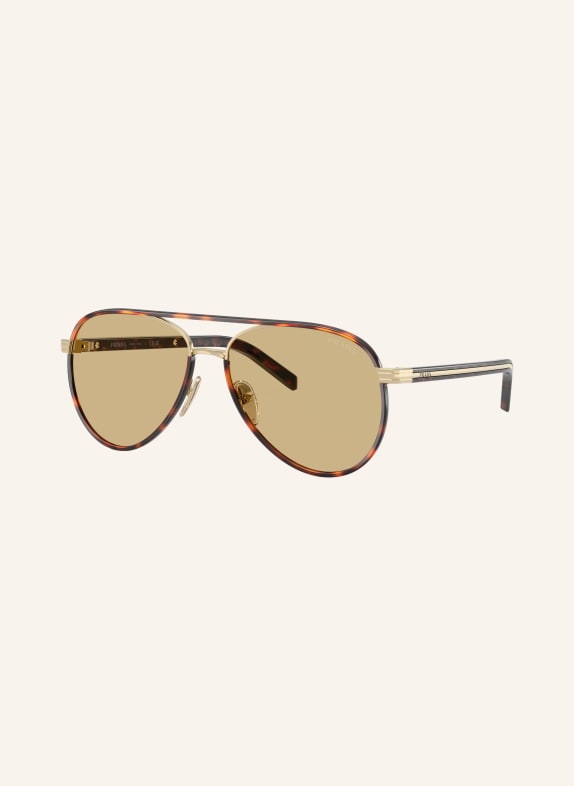PRADA Lunettes de soleil PR B57S LA HAVANE / JAUNE