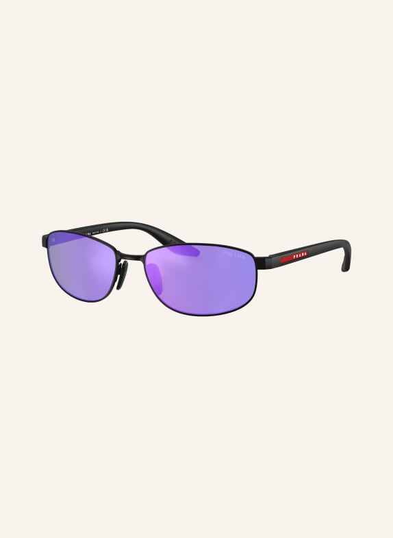 PRADA Sonnenbrille PS B53S MATT SCHWARZ/ LILA VERSPIEGELT