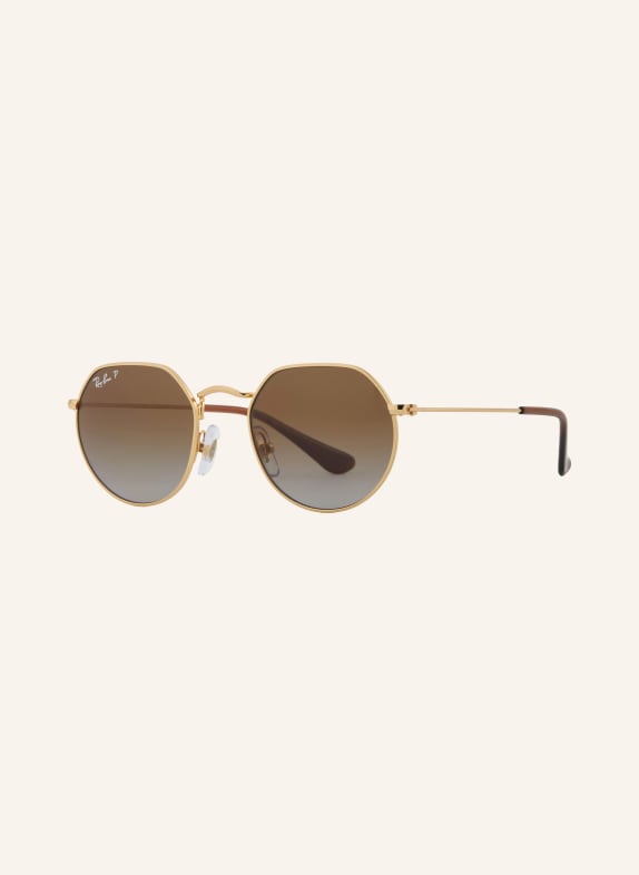 Ray-Ban Sonnenbrille RB9565S GOLD/ BRAUN POLARISIERT