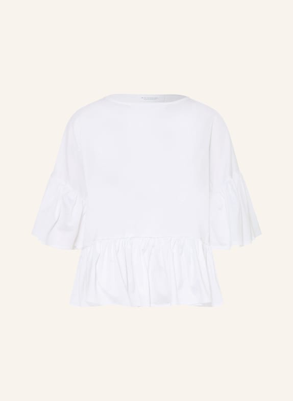Rich & Royal Blusenshirt mit 3/4-Arm und Rüschen WEISS