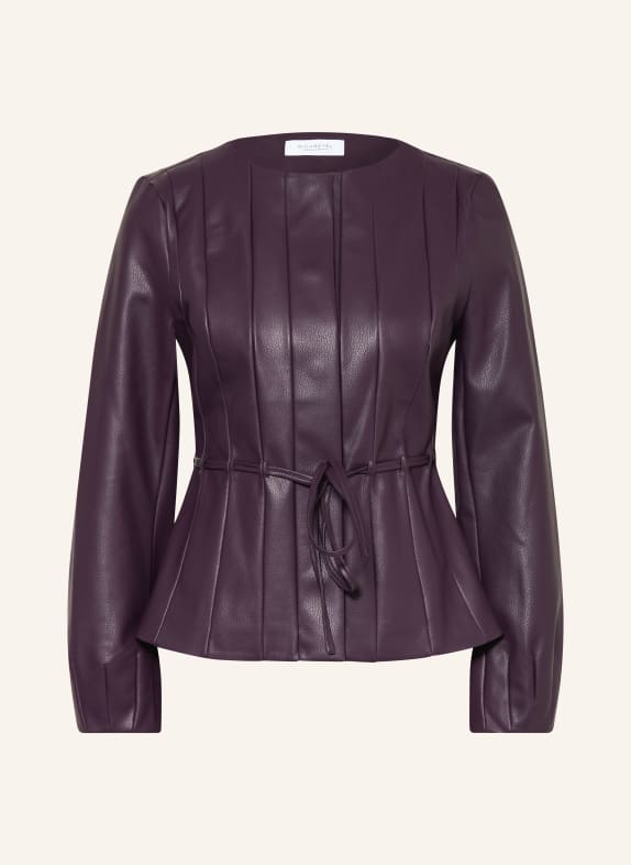 Rich & Royal Leather-look jacket DARK PURPLE