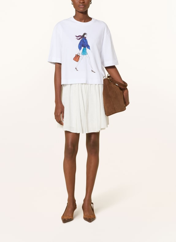 Rich & Royal T-shirt WIT / BRUIN / BLAUW