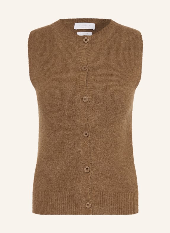 Rich & Royal Knit vest COGNAC