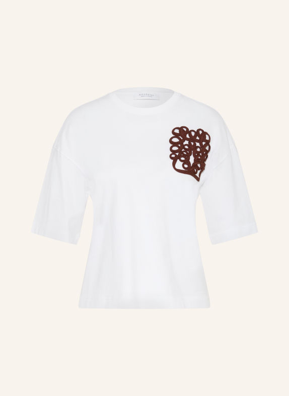 Rich & Royal T-shirt WHITE / DARK BROWN